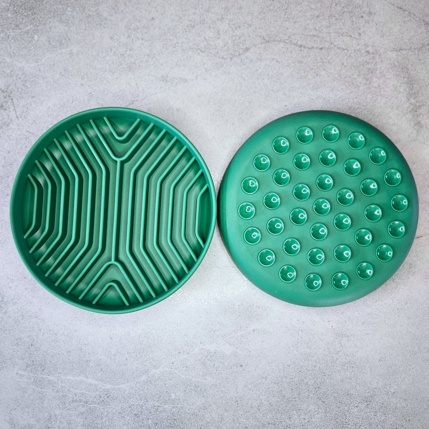 Geometric Silicone Slow Feeder - Jade