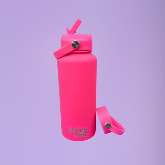 Insulated Water Bottle 1000ml / 34oz - Flamingo Pink