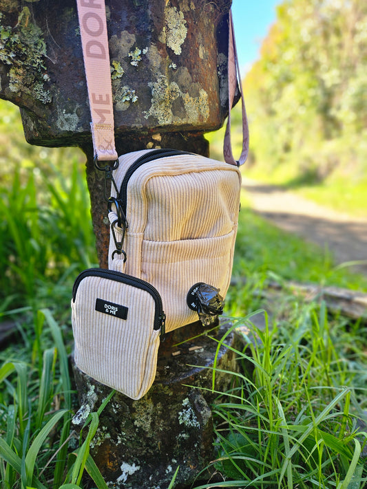 Doris & Me Corduroy Dog Walking Bag set