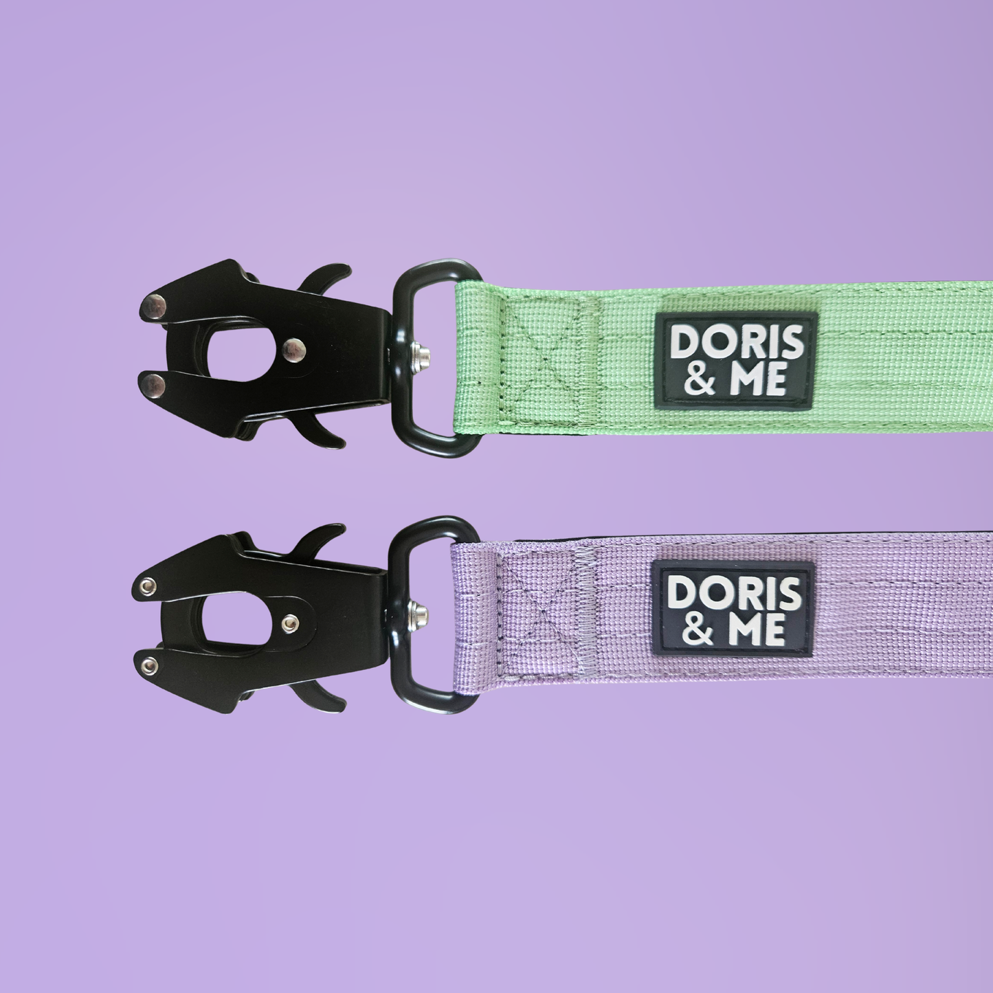 Heavy Duty Tactical Style Leash Mint & Lilac