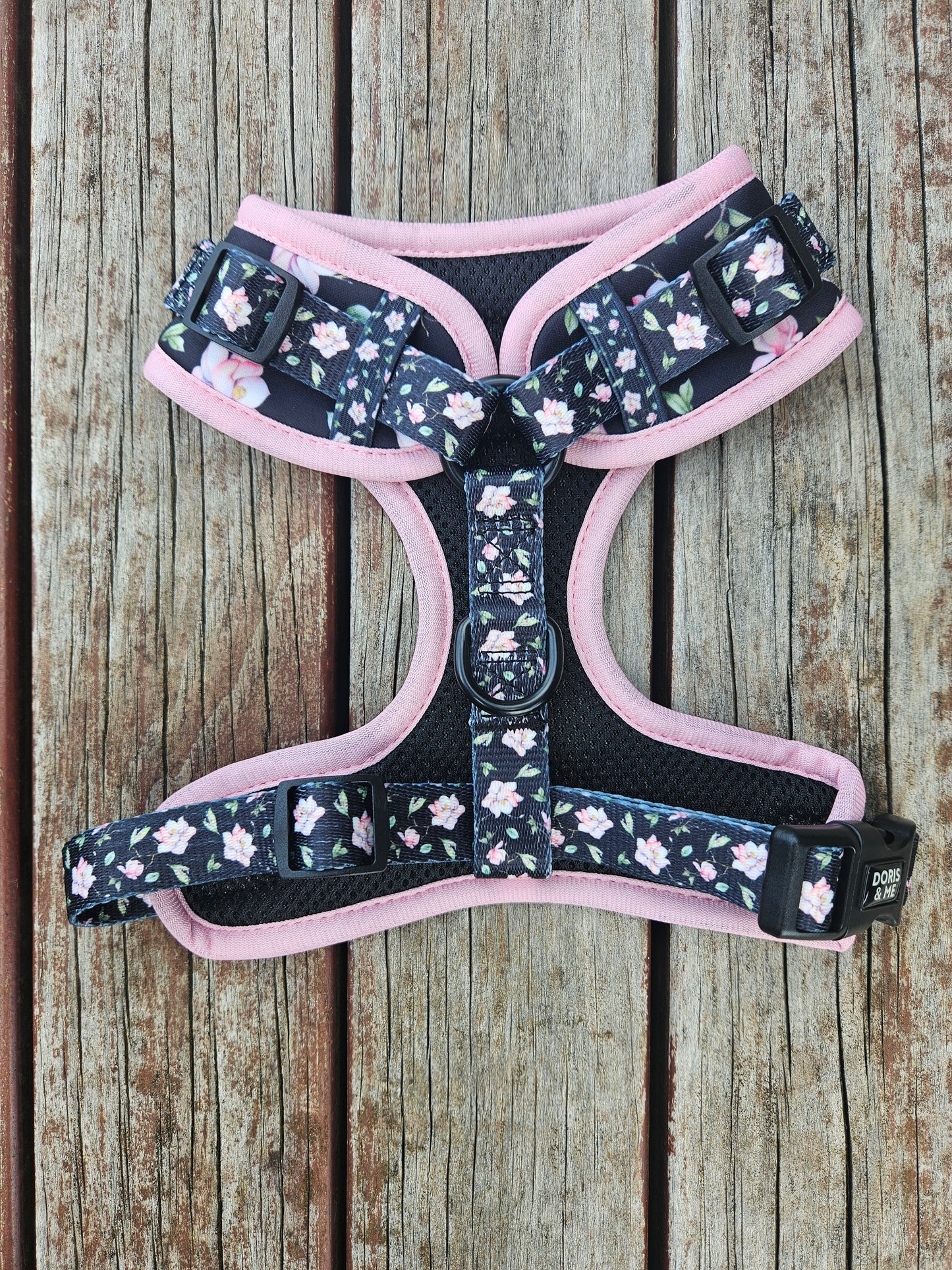 Petals in Pink- Adjustable Dog Harness