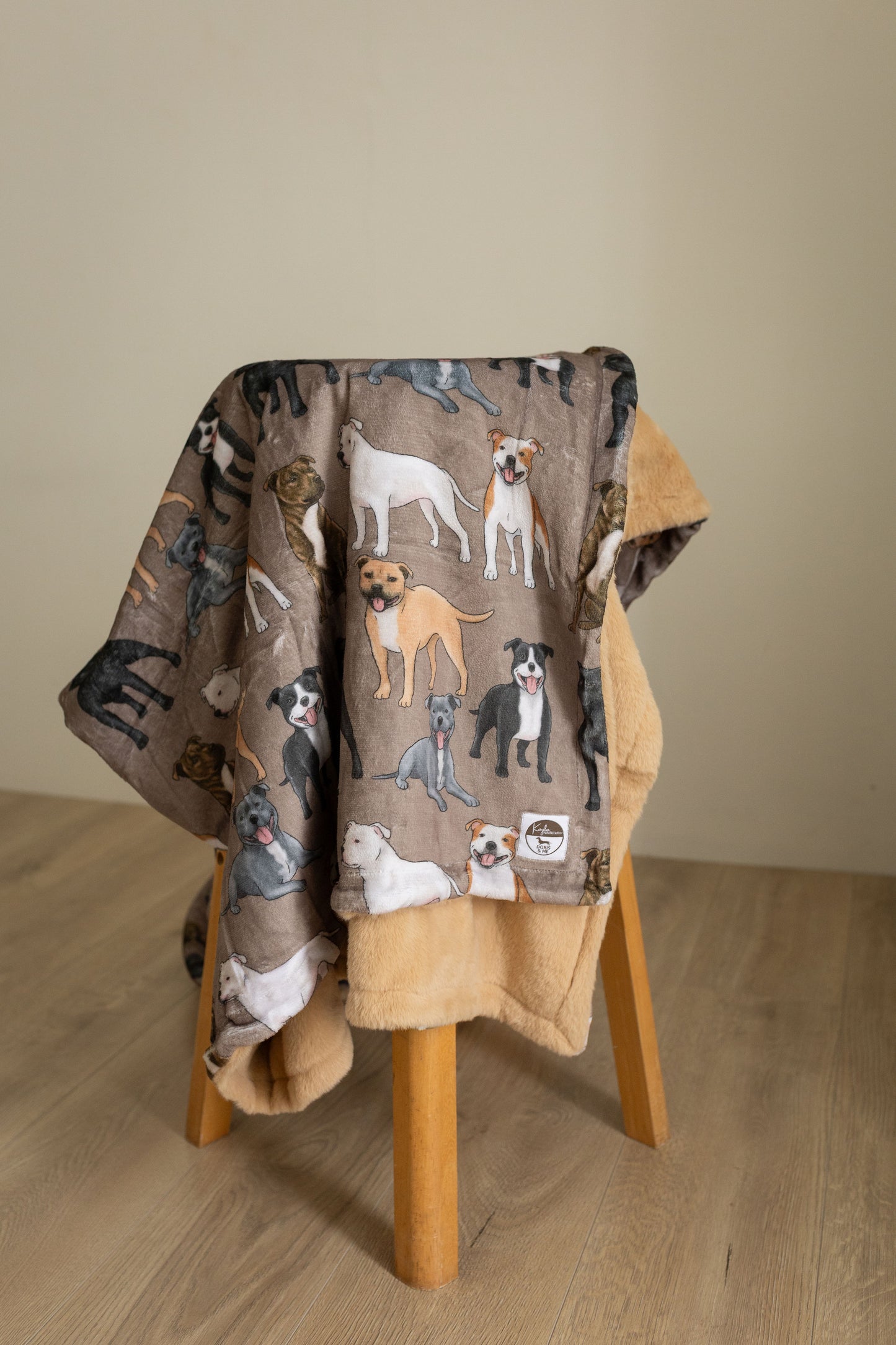 Large Throw Blanket- English Staffordshire Bull terrier